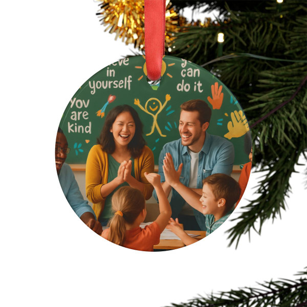 Inspire Every Day - Acrylic Ornament with Ribbon