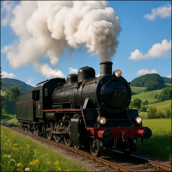 Steam Era Adventure - Custom Cut Acrylic Ornament