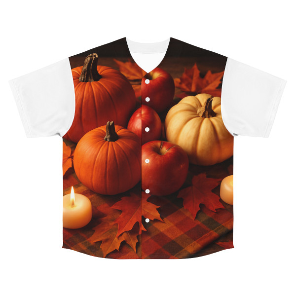 Harvest Table Delight - Men's Baseball Jersey (AOP)