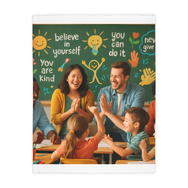 Inspire Every Day - Velveteen Microfiber Blanket (Two-sided print)
