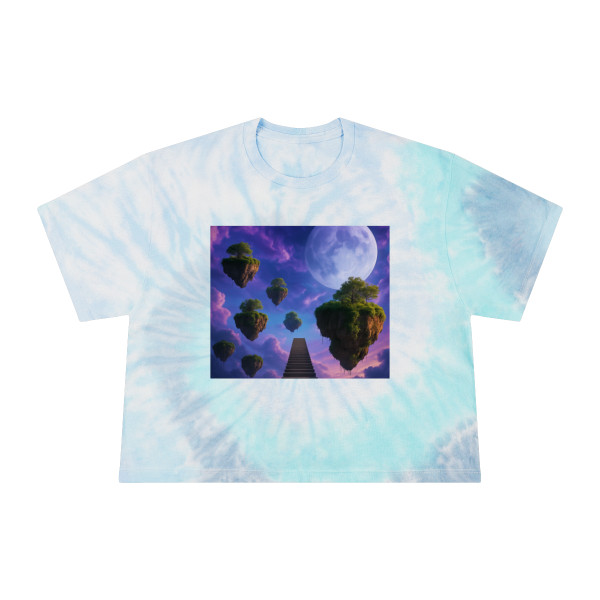 Ethereal Dreamscape - Women's Tie-Dye Crop Tee