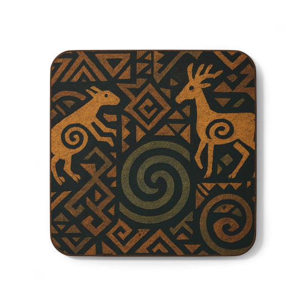 Echoes of Ancestors - Hardboard Back Coaster