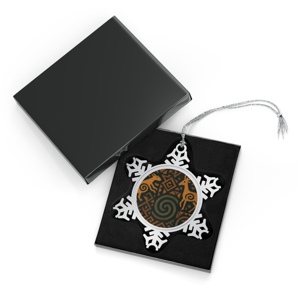 Echoes of Ancestors - Pewter Snowflake Ornament