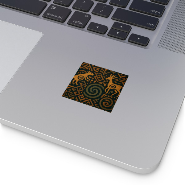 Echoes of Ancestors - Square Vinyl Stickers