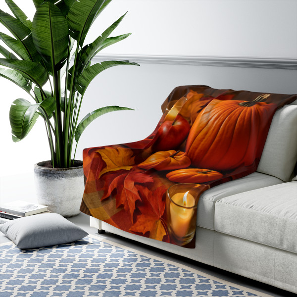 Harvest Table Delight - Sherpa Fleece Blanket
