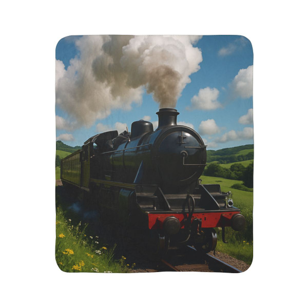 Steam Era Adventure - Fleece Sherpa Blanket