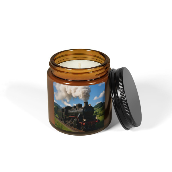 Steam Era Adventure - Scented Soy Candle (Multi-Size, Amber Jar)