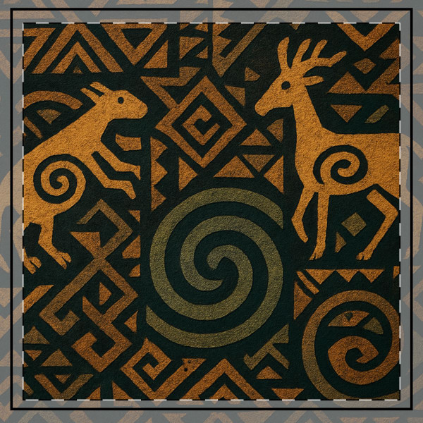 Echoes of Ancestors - Throw Pillow