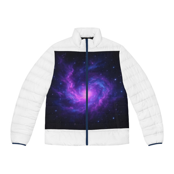 Cosmic Frontier - Men's Puffer Jacket (AOP)