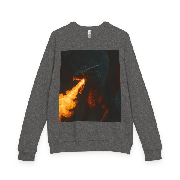 Ethereal Flame Keeper - Unisex French Terry Raglan Crewneck