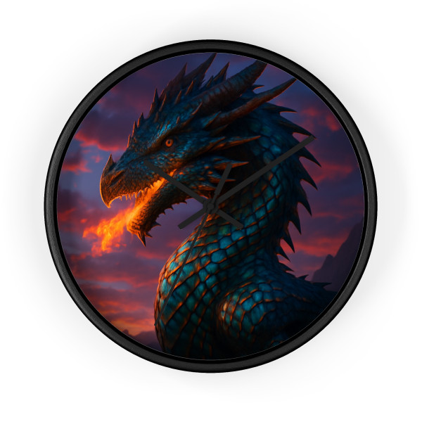 Celestial Flame Keeper - Wall Clock