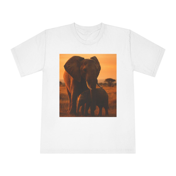 Majestic Elephant Guardian - Unisex Classic Crewneck T-Shirt Majestic Elephant Guardian - Unisex Classic Crewneck T-Shirt