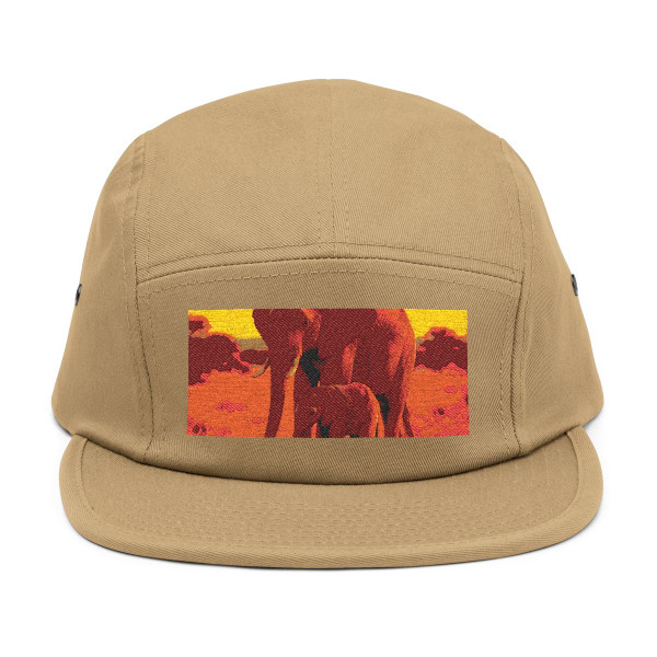 Majestic Elephant Guardian - 5 Panel Cap (Embroidery)