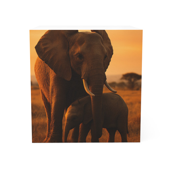 Majestic Elephant Guardian - Note Cube
