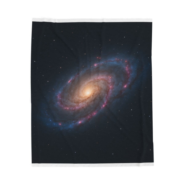 Luminous Galactic Halo - Velveteen Plush Blanket