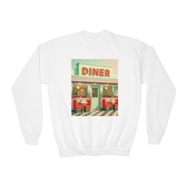 Retro Diner - Youth Crewneck Sweatshirt