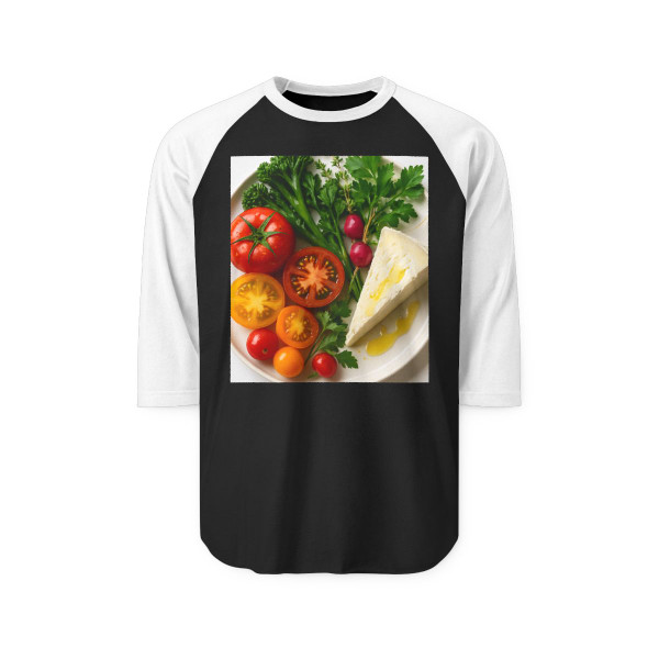 Gourmet Delight - Unisex Three-Quarter Sleeve Raglan Shirt