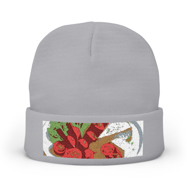 Gourmet Delight - Knit Beanie (Embroidery)