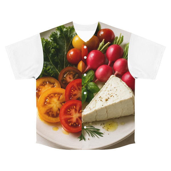 Gourmet Delight - Men's Baseball Jersey (AOP)