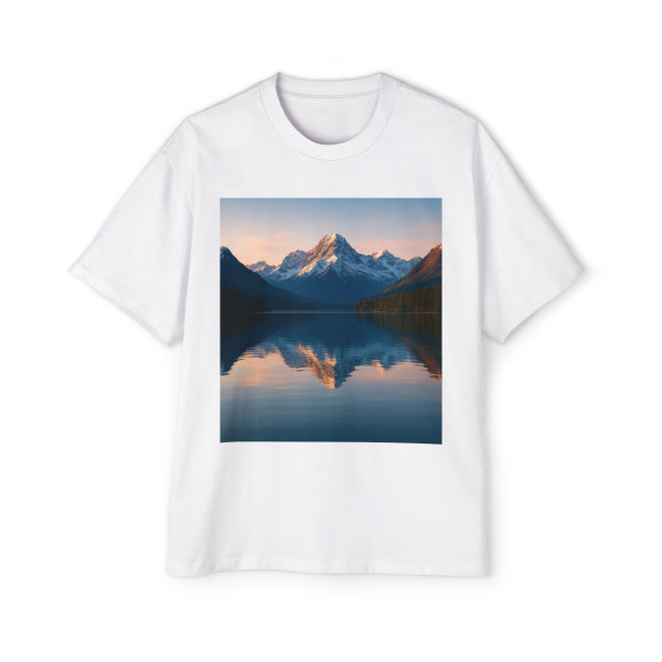 Mountain Serenity - Men's Heavy Oversized Tee