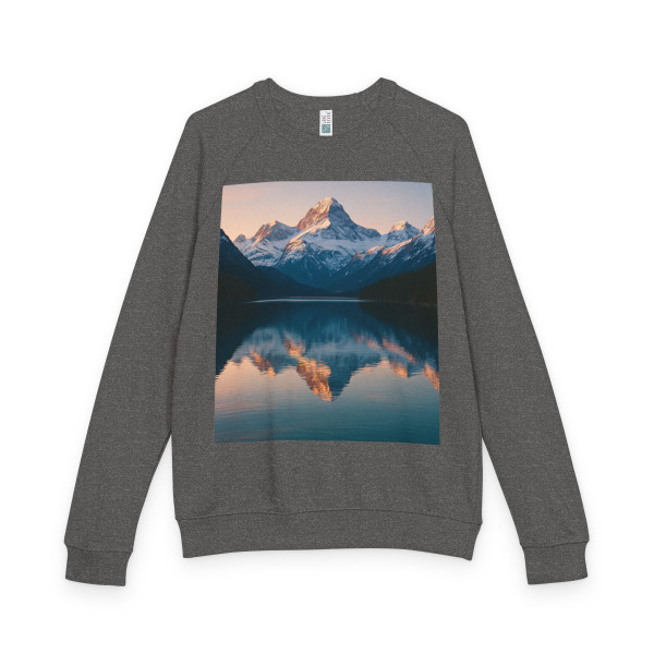 Mountain Serenity - Unisex French Terry Raglan Crewneck