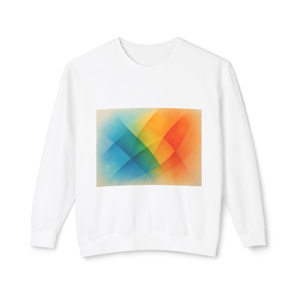 Prismatic Flux - Unisex Lightweight Crewneck Sweatshirt Prismatic Flux - Unisex Lightweight Crewneck Sweatshirt