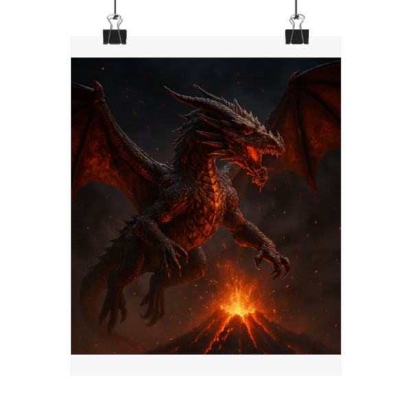 Celestial Ember Sentinel - Matte Vertical Posters