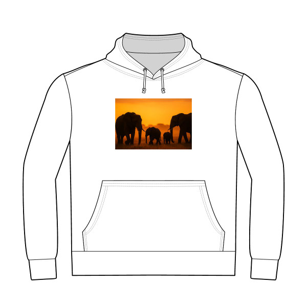 Gentle Giants in Twilight - Unisex Heavyweight Pullover Hoodie