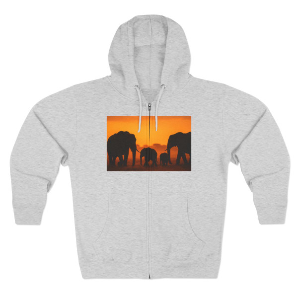 Gentle Giants in Twilight - Unisex Zip Hoodie