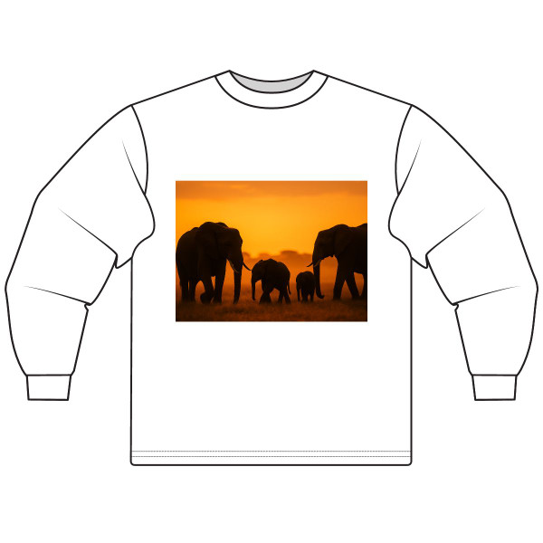 Gentle Giants in Twilight - Unisex Long Sleeve T-Shirt Gentle Giants in Twilight - Unisex Long Sleeve T-Shirt