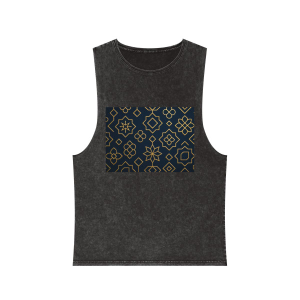 Celestial Geometry - Unisex Stonewash Tank Top