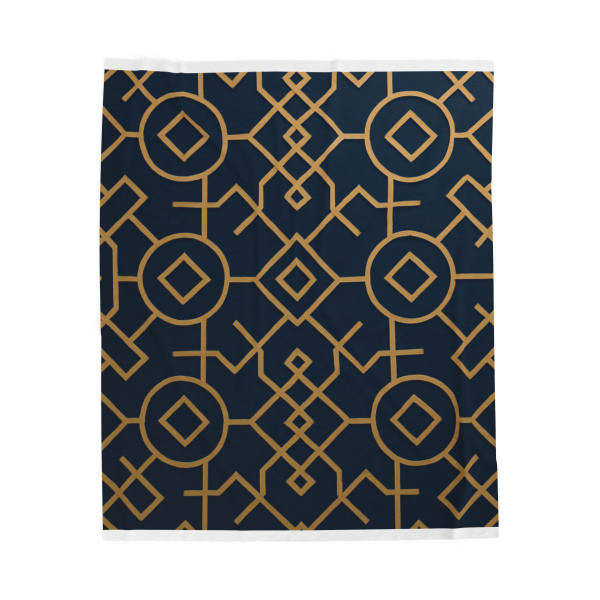 Celestial Geometry - Velveteen Plush Blanket