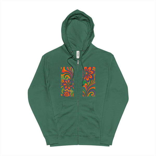 Psychedelic Dreams - Unisex Fleece Zip Up Hoodie