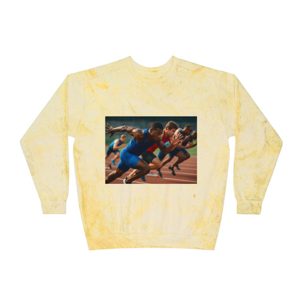 Victory Sprint - Unisex Color Blast Crewneck Sweatshirt Victory Sprint - Unisex Color Blast Crewneck Sweatshirt