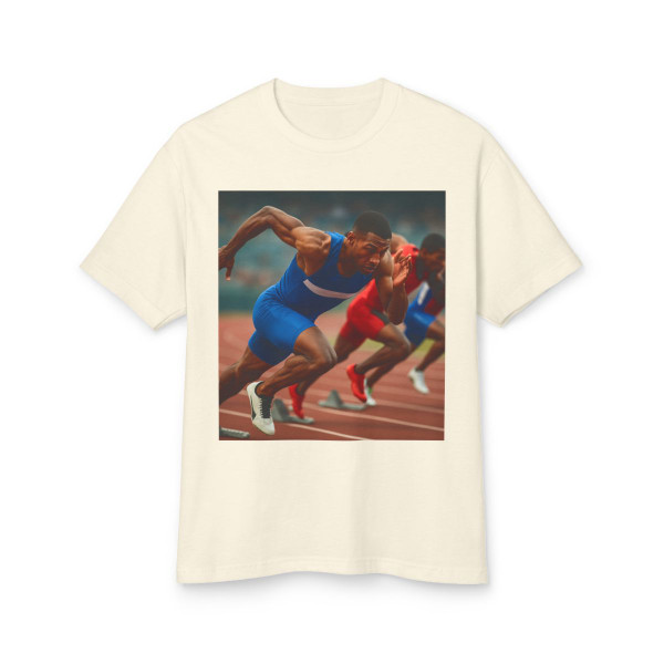 Victory Sprint - Unisex Garment-Dyed Heavyweight Cotton Tee