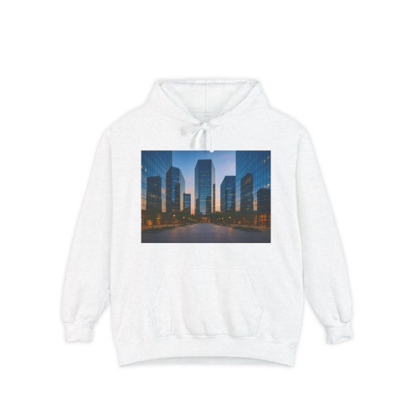 Urban Symmetry - Unisex Garment-Dyed Hoodie