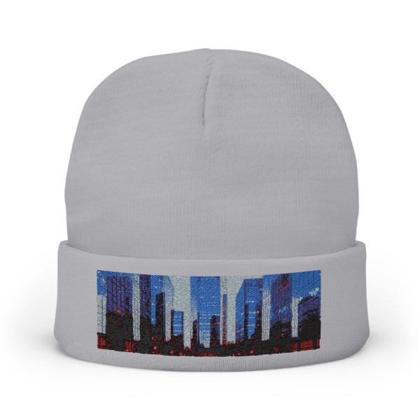 Urban Symmetry - Knit Beanie (Embroidery)