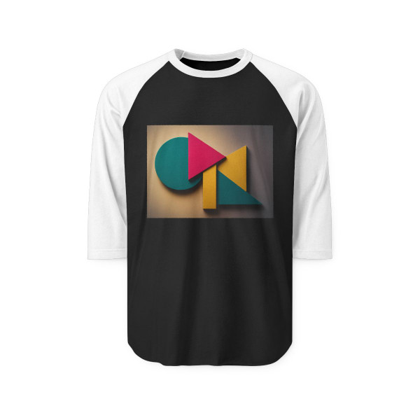 Prismatic Equilibrium - Unisex Three-Quarter Sleeve Raglan Shirt