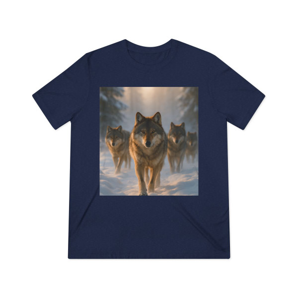 Serene Wolf Pack - Unisex Triblend Tee Serene Wolf Pack - Unisex Triblend Tee