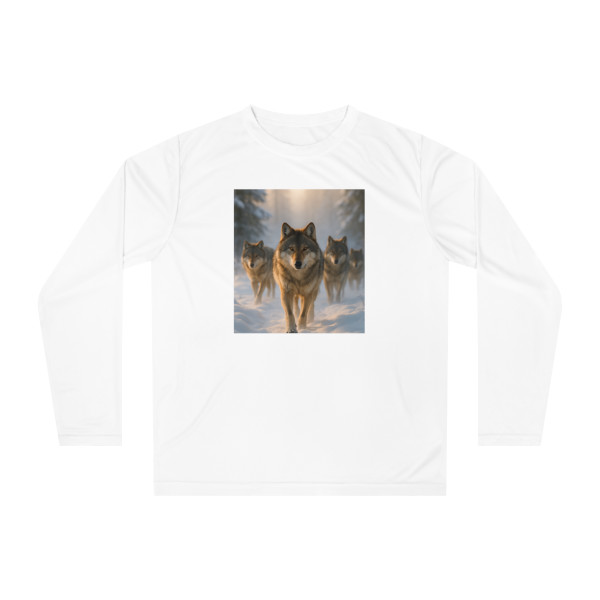 Serene Wolf Pack - Unisex Performance Long Sleeve Shirt Serene Wolf Pack - Unisex Performance Long Sleeve Shirt