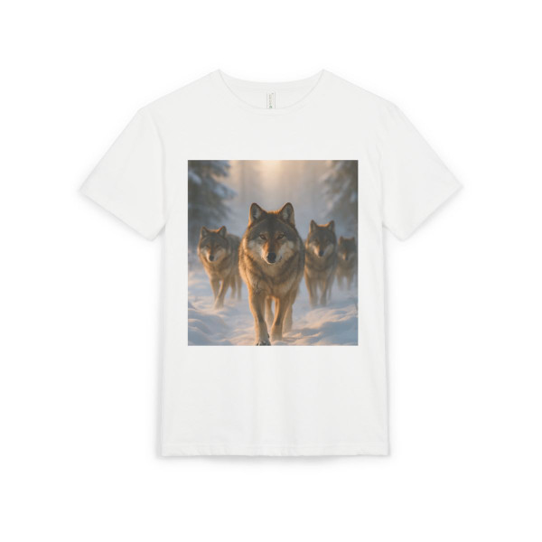Serene Wolf Pack - Unisex Sueded T-Shirt