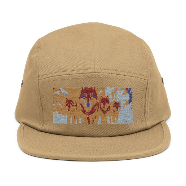 Serene Wolf Pack - 5 Panel Cap (Embroidery)