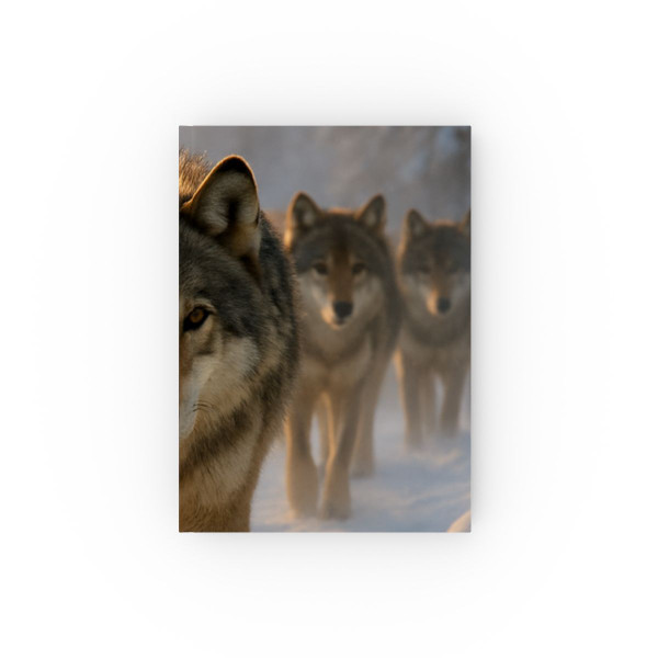 Serene Wolf Pack - Hard Backed Journal