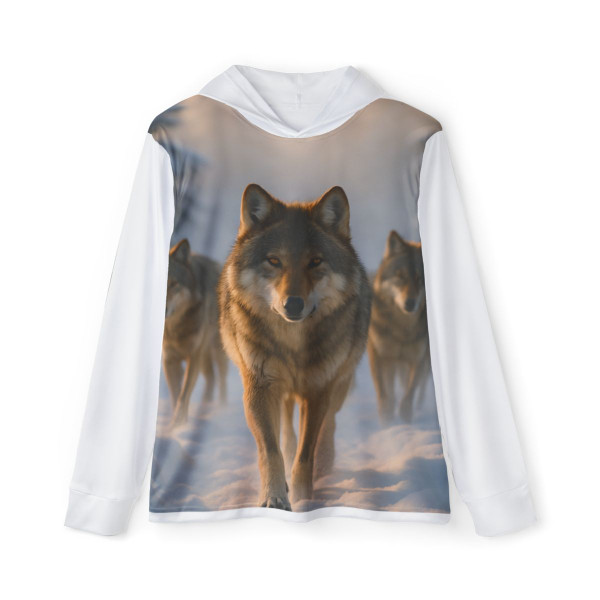 Serene Wolf Pack - Men's Sports Warmup Hoodie (AOP)