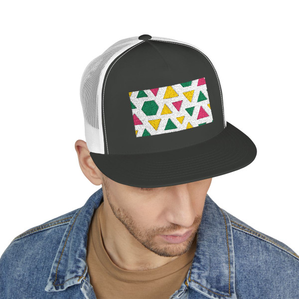 Prismatic Convergence - 5 Panel Trucker Cap (Embroidery)
