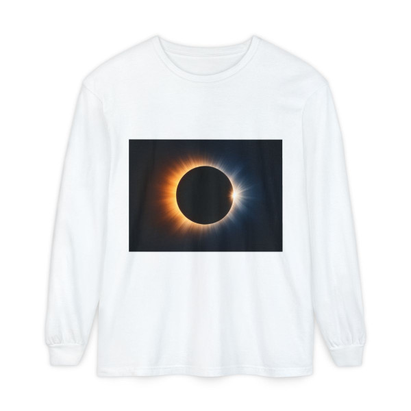 Eternal Eclipse - Unisex Garment-dyed Long Sleeve T-Shirt Eternal Eclipse - Unisex Garment-dyed Long Sleeve T-Shirt