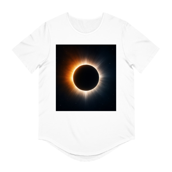 Eternal Eclipse - Men's Jersey Curved Hem Tee
