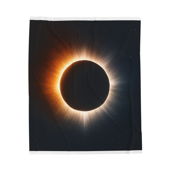 Eternal Eclipse - Velveteen Plush Blanket