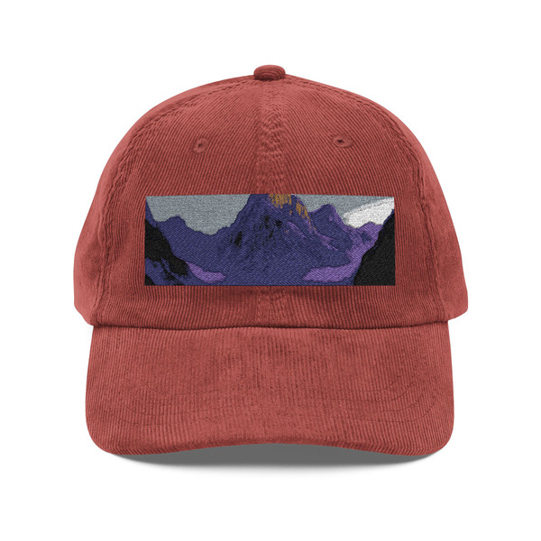 Twilight Mountain Veil - Vintage Corduroy Cap (Embroidery)