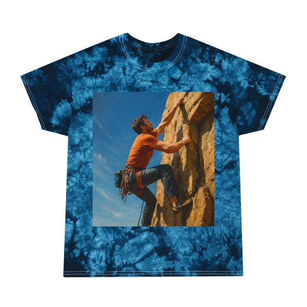 Mountain Climb Ascent - Tie-Dye Tee, Crystal